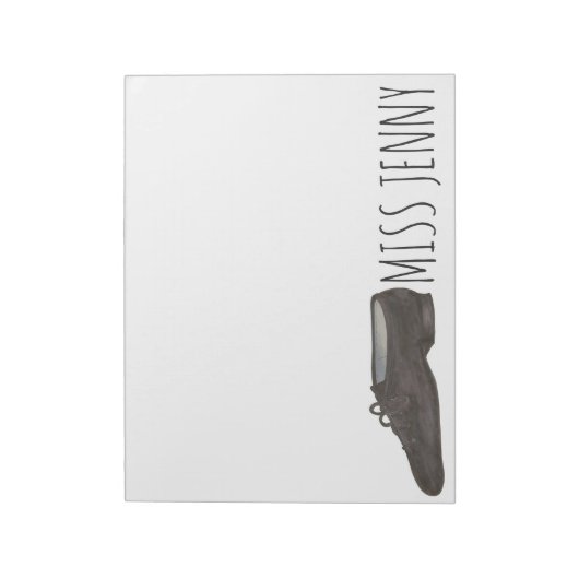 Personalisiert Jazz Showtanzlehrer Notepad Notizblock (Rotiert)
