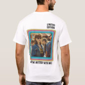 Personalisiert Jedes Alter Vintages Foto Geburtsta T-Shirt (Rückseite)