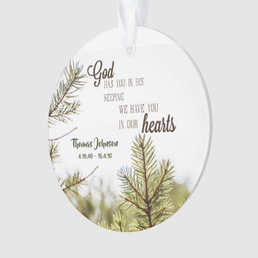 Personalisiert jemand in unserer HeartsAcrylic Ornament (Vorderseite)