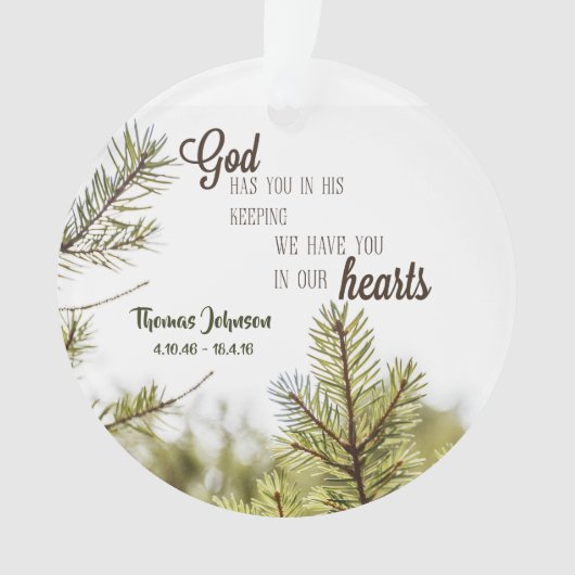 Personalisiert jemand in unserer HeartsAcrylic Ornament (Vorderseite)