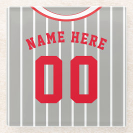 Personalisiert Jersey Untersetzer Pinstripe Baseba