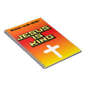 Personalisiert Jesus ist King Prayer Journal Notizblock (Rechte Seite)