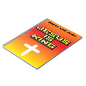 Personalisiert Jesus ist King Prayer Journal Notizblock (Linke Seite)
