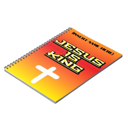 Personalisiert Jesus ist King Prayer Journal Notizblock (Linke Seite)