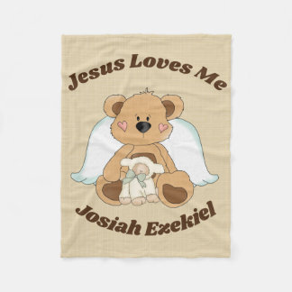 Personalisiert Jesus Lieben Ich Fleece Blanket