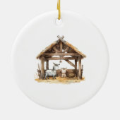 Personalisiert Jesus Lieben Ich Kinder Weihnachtsb Keramik Ornament (Hinten)