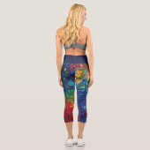 Personalisiert | JESUS REAL PEACE | Abstrakte Prin Capri Leggings (Rückseite)
