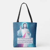 Personalisiert Jesus Sacro Heart Tote Tasche (Rückseite)