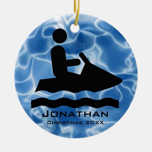 Personalisiert Jet Ski Ornament (Vorne)