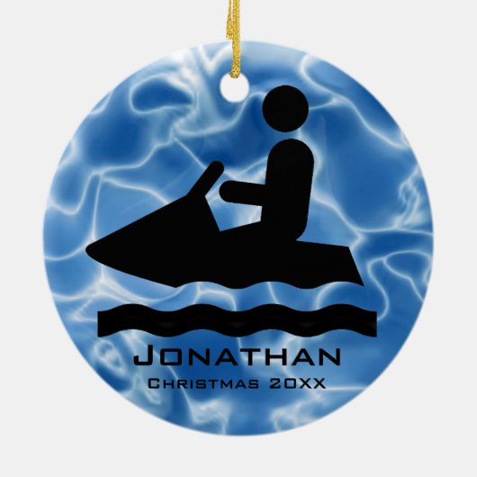 Personalisiert Jet Ski Ornament (Hinten)
