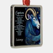 Personalisiert Jewel Galaxy Zodiac Capricorn Ornament Aus Metall (Rechts)
