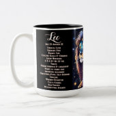 Personalisiert Jewel Galaxy Zodiac Leo Zweifarbige Tasse (Links)
