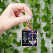 Personalisiert Jewel Galaxy Zodiac Libra Schlüsselanhänger (Hand)