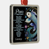 Personalisiert Jewel Galaxy Zodiac Pisces Ornament Aus Metall (Rechts)