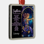 Personalisiert Jewel Galaxy Zodiac Sagittarius Ornament Aus Metall (Rechts)