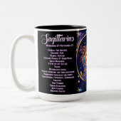 Personalisiert Jewel Galaxy Zodiac Sagittarius Zweifarbige Tasse (Links)