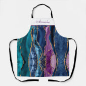 Personalisiert Jewel Tone Agate Schürze (Vorderseite)