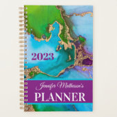 Personalisiert Jewel Tones Daily Planer (Vorderseite)