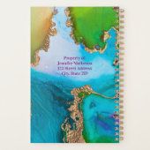 Personalisiert Jewel Tones Daily Planer (Rückseite)