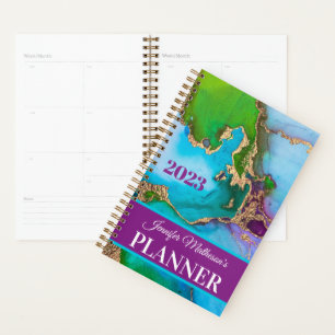 Personalisiert Jewel Tones Daily Planer
