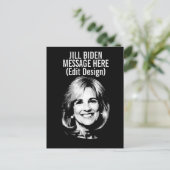 Personalisiert JILL BIDEN Postkarte (Stehend Vorderseite)