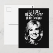 Personalisiert JILL BIDEN Postkarte (Vorne/Hinten)