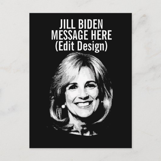 Personalisiert JILL BIDEN Postkarte (Vorderseite)