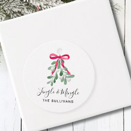 Personalisiert Jingle and MIngle Christmas Geschenkanhänger