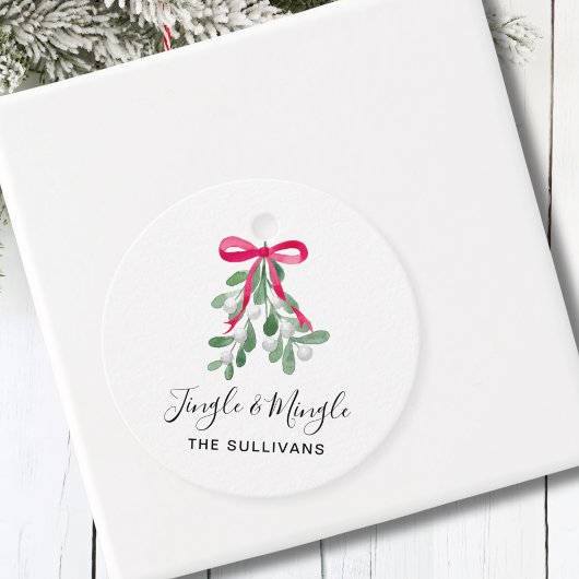 Personalisiert Jingle and MIngle Christmas Geschenkanhänger