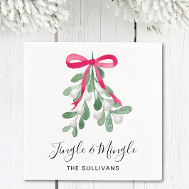 Personalisiert Jingle and MIngle Christmas Serviette