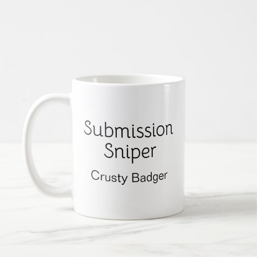 Personalisiert Jiu Jitsu Submission Sniper Kaffeetasse (Links)