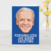 Personalisiert Joe Biden Novelty Greeting Karte (Gelbe Blume)