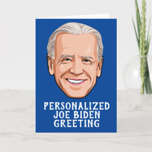 Personalisiert Joe Biden Novelty Greeting Karte
