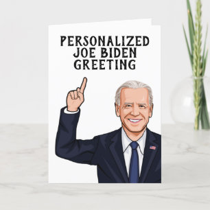 Personalisiert Joe Biden Novelty Greeting Karte