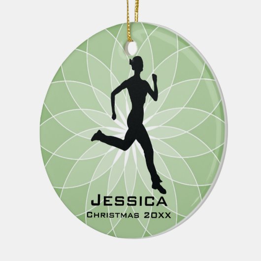 Personalisiert Jogger Runner Ornament (Links)