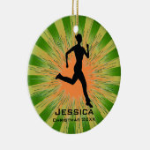 Personalisiert Jogger Runner Ornament (Rechts)