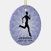 Personalisiert Jogger Runner Ornament (Rechts)