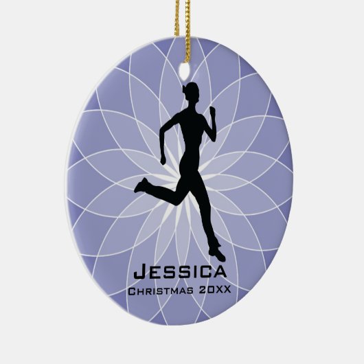 Personalisiert Jogger Runner Ornament (Rechts)
