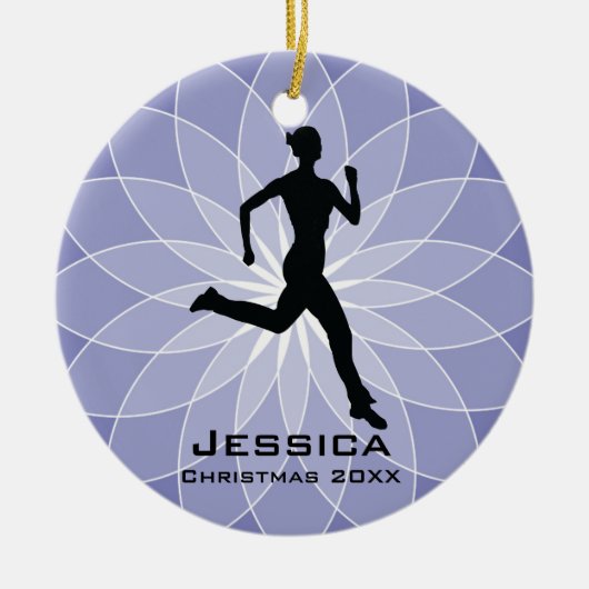 Personalisiert Jogger Runner Ornament (Vorne)