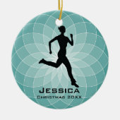 Personalisiert Jogger Runner Ornament (Vorne)