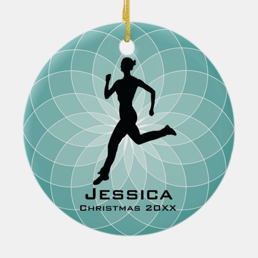 Personalisiert Jogger Runner Ornament (Hinten)