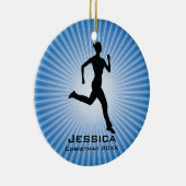 Personalisiert Jogger Runner Ornament (Rechts)