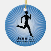 Personalisiert Jogger Runner Ornament (Vorne)