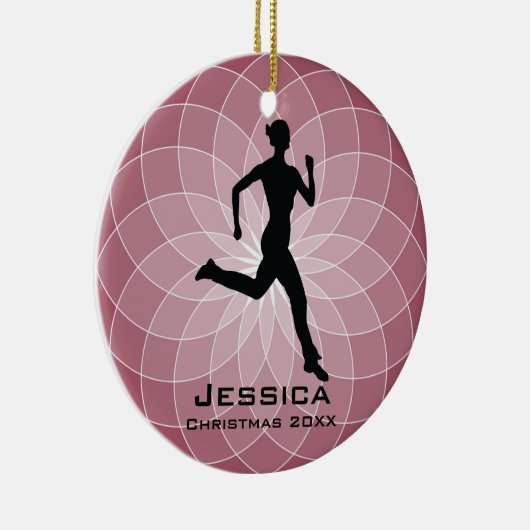 Personalisiert Jogger Runner Ornament (Rechts)