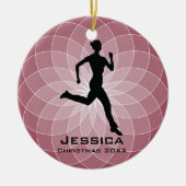 Personalisiert Jogger Runner Ornament (Vorne)