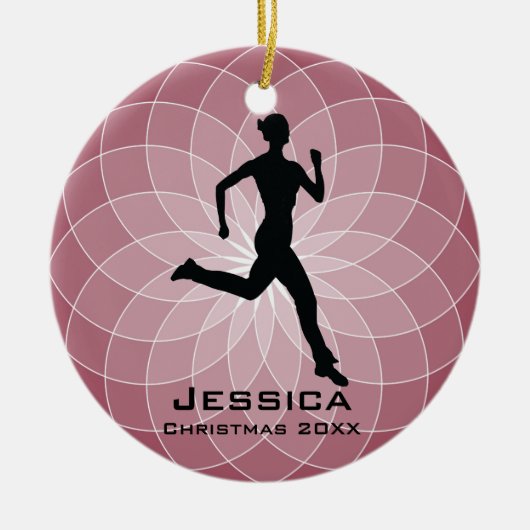 Personalisiert Jogger Runner Ornament (Vorne)