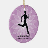 Personalisiert Jogger Runner Ornament (Rechts)