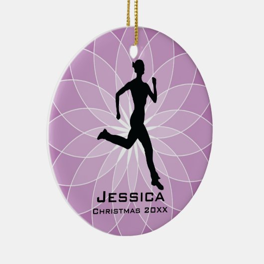 Personalisiert Jogger Runner Ornament (Rechts)