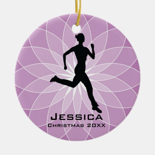Personalisiert Jogger Runner Ornament (Vorne)
