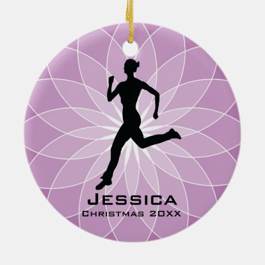 Personalisiert Jogger Runner Ornament (Hinten)